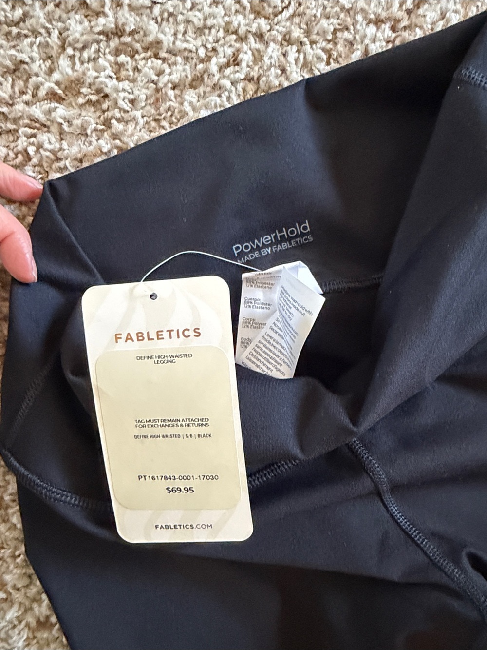 Fabletics Black High-Waist Leggings - Picture 2 of 3